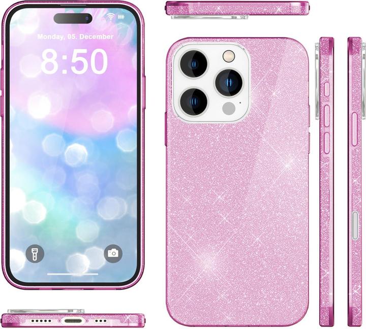 Produktbild Nalia Glitzer Hybrid Hülle (Apple iPhone 16 Pro Max)