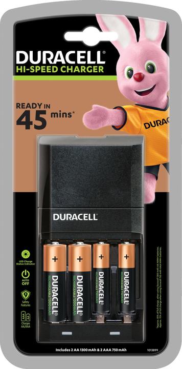 Duracell Ion Speed 4000 (1 Stk., AA, AAA, 1300 mAh, Ladegerät ohne Akku)