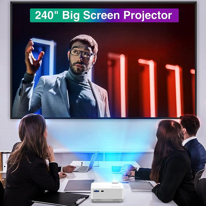 Produktbild Hompow Mini Beamer mit Leinwand