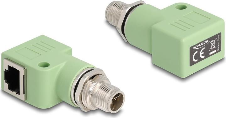 Delock M12 adapter X-coded 8 pin plug to RJ45 socket Ca (RJ45 (1x))