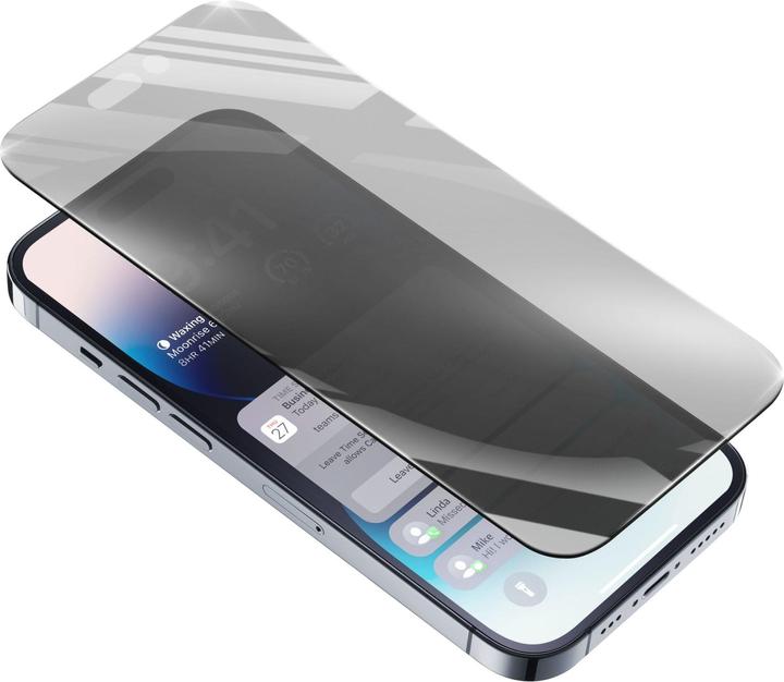 Cellularline Top Secret Glass - iPhone 14 Pro (1 Stück, Apple iPhone 14 Pro Max)