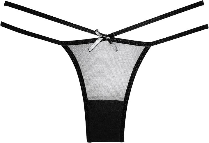Produktbild Allure Naughty Vanilla Panty - Black (One Size)