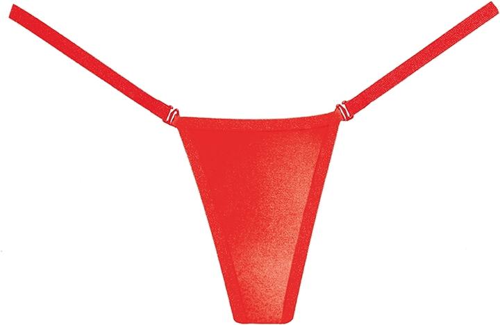 Actual product image Allure Wetlook Panty - Red (One size)