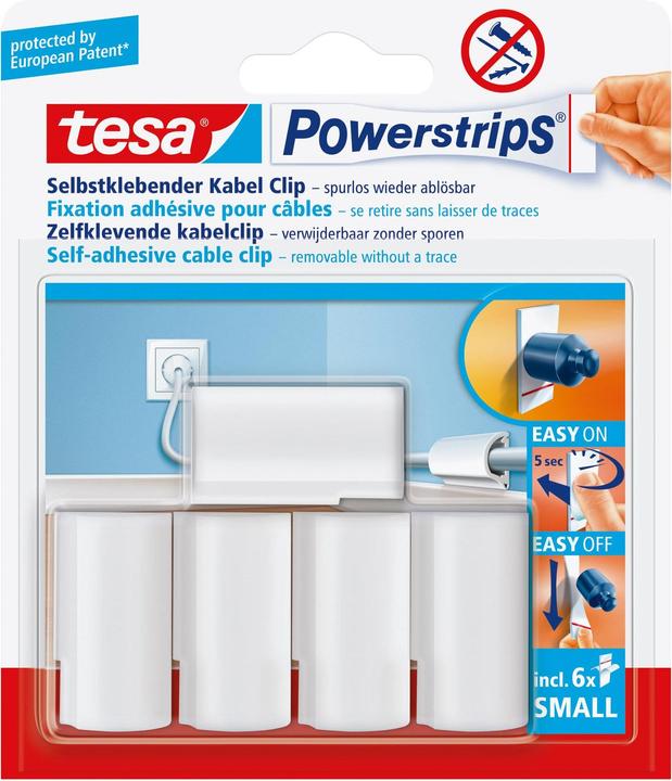 tesa Powerstrips Clip per cavi