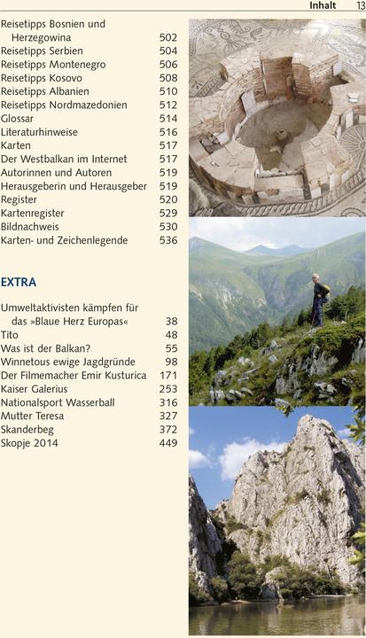 Nährwerte und Zutaten Reiseführer Balkan (Deutsch, Martin Bock, Birgitta Gabriela Hannover Moser, Frank Dietze, Matthias Koeffler, Shkëlzen Alite, 2023)