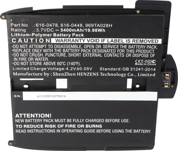 Produktbild XCell Akku passend für Apple iPad A1315 Akku, 616-0478 Akku, 969TA028H, 616-0448 iPad A1337, A1219