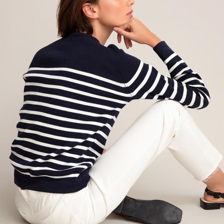 Actual product image La Redoute Collections Organic cotton sailor jumper (M)