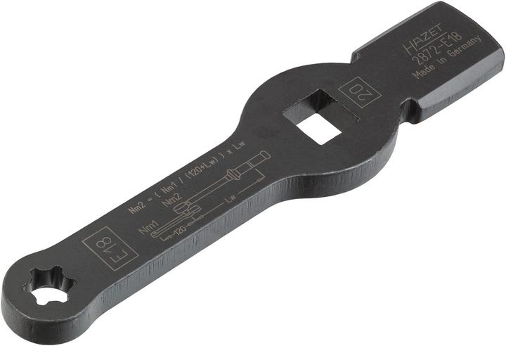Immagine prodotto HAZET Chiave a percussione TORX ∙ con 2 superfici battenti 2872-E18 ∙ Attacco quadro, cavo, 20 mm …
