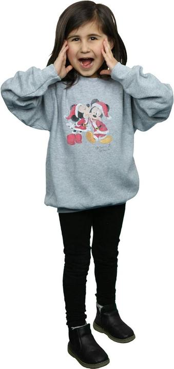 Immagine prodotto Disney Mickey And Minnie Christmas Kiss Felpa Ragazze (152, 158)