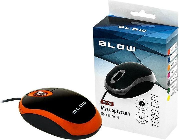 Produktbild Blow MP-20 Maus Beidhändig USB Typ-A Optisch 1000 DPI (Kabelgebunden)