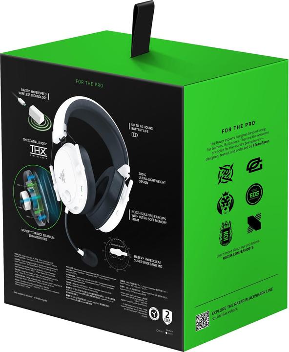Produktbild Razer BlackShark V2 HyperSpeed (Kabellos, Kabelgebunden)
