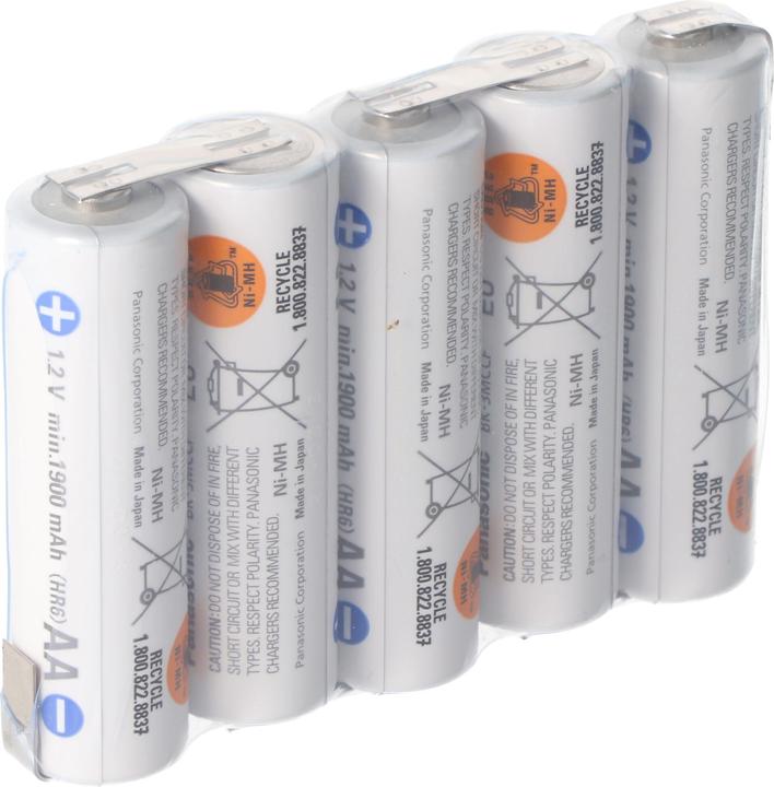 Produktbild Sanyo Akku Eneloop F1x5 5/BK-3MCCE mit Lötfahne (6 V, 1900 mAh)
