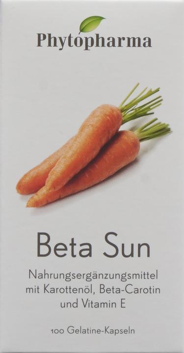 Immagine prodotto Phytopharma Beta Sun (100 Pezzo/i, Pillole, 80.50 g)