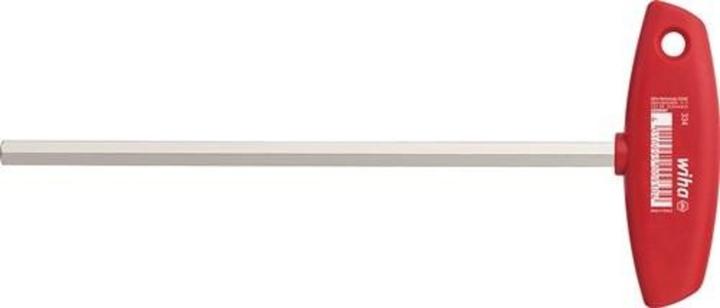 Actual product image Wiha L-key with T-handle Hexagon brilliant nickel-plated (00909) 3 x 150 mm (hexagon)