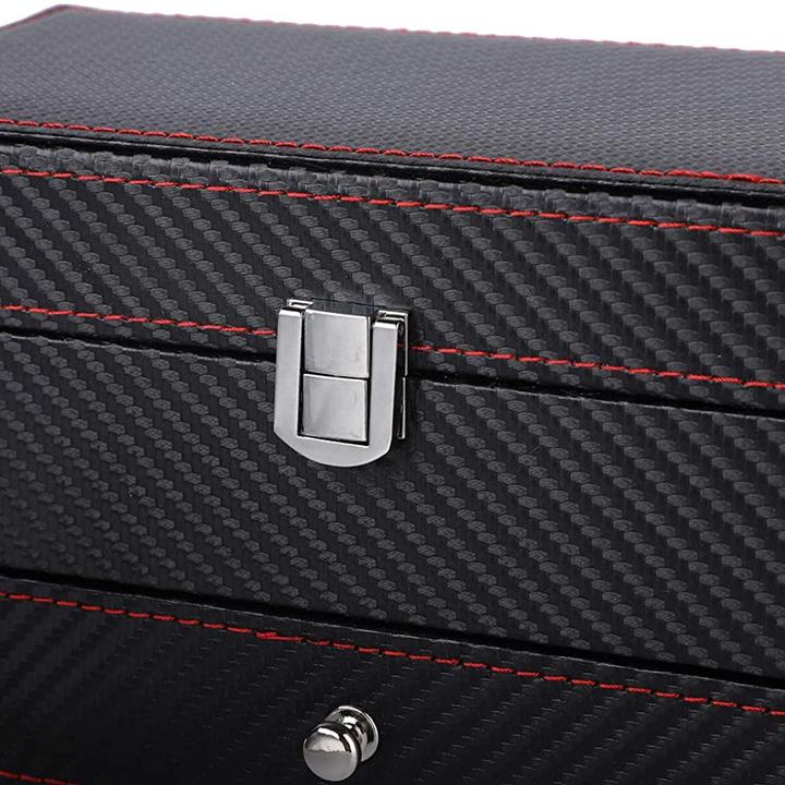 Actual product image JTI Watch box with jewellery storage - black
