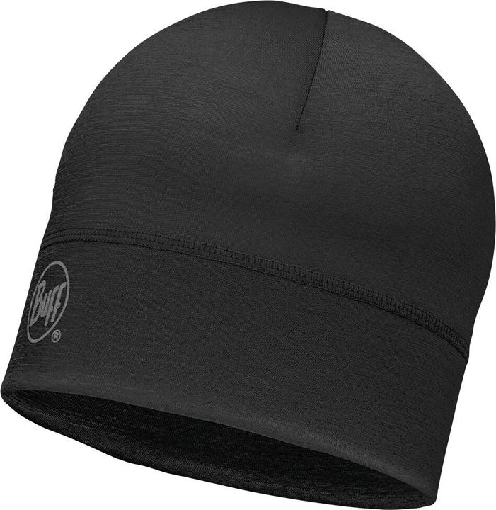 Actual product image Buff Merino Hat Solid Black (One size)