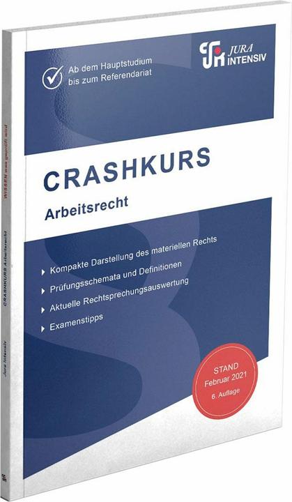 Immagine prodotto CRASHKURS Arbeitsrecht (Tedesco, Dirk Schweinberger, 2025)