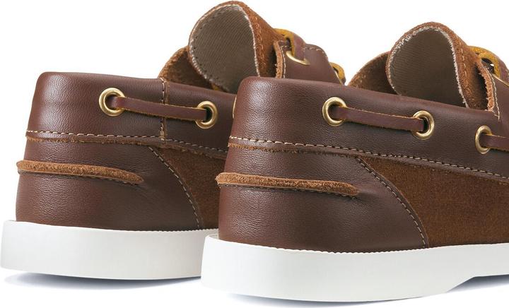 Actual product image La Redoute Collections Leather boat shoes (28)