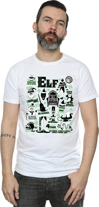 Produktbild Elf Infographic Poster TShirt (3XL)