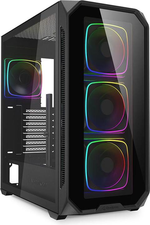 Image du produit Sharkoon AK5G RGB Black ATX (noir) (ATX, Mini-ITX, mATX)