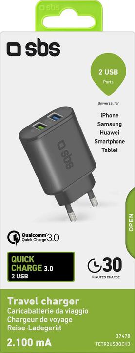 Actual product image SBS Wall charger with Quick Charge