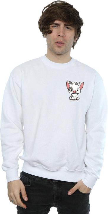 Actual product image Disney Mens Moana Pua The Pig Breast Print Sweatshirt (L)
