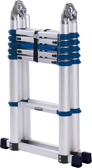Actual product image Tedura Aluminium telescopic folding ladder (Telescopic ladder, 385 cm)
