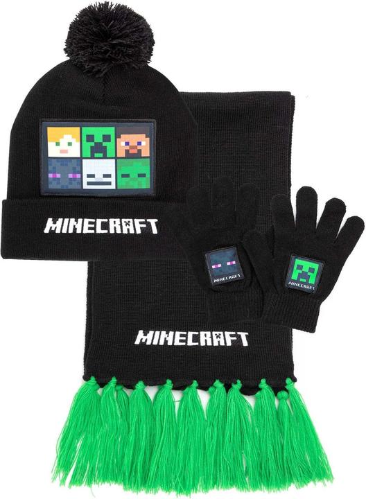 Produktbild Minecraft Hut Schal Und Handschuhset