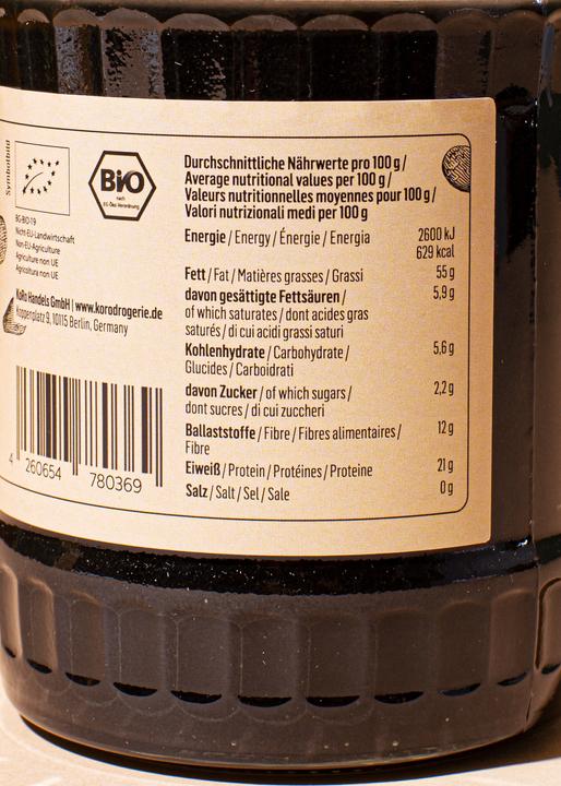 Produktbild KoRo Bio Sesammus aus gemahlenen schwarzen, ungeschälten Sesamsamen (3000 g)