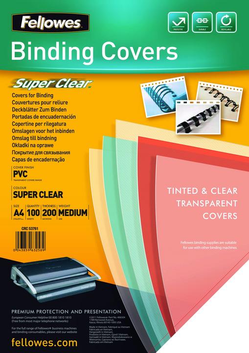 Produktbild Fellowes PVC Deckblätter (A4, 200 Mikron)