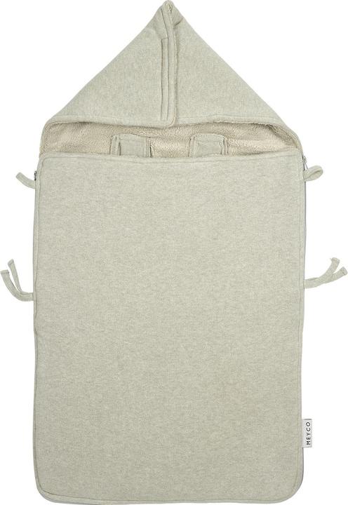 Produktbild Meyco Baby Fusssack Knit basic sand melange mit Klettverschluss