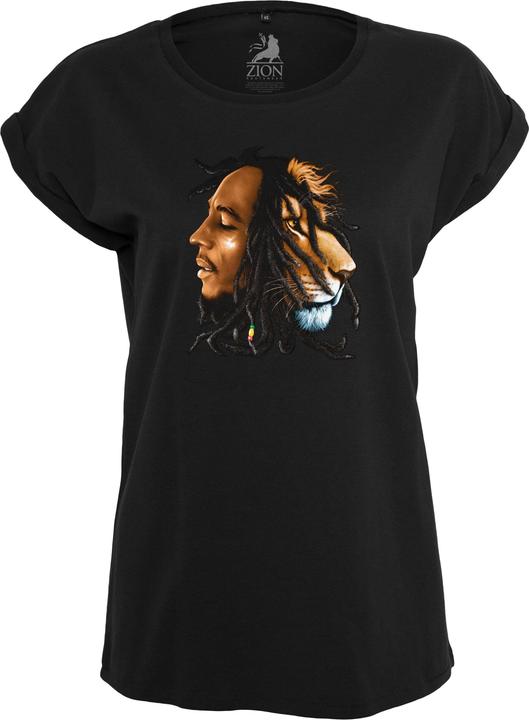 Actual product image Merchcode Ladies Bob Marley Lion Face Tee (XS)
