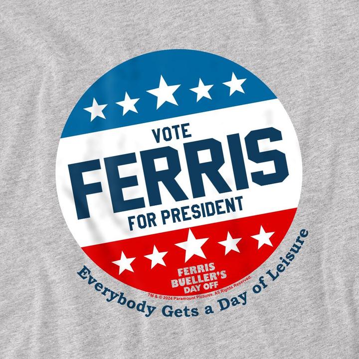 Produktbild Ferris Bueller´s Day Off Ferris Bueller's Day Off Vote Ferris For President TShirt (XXL)