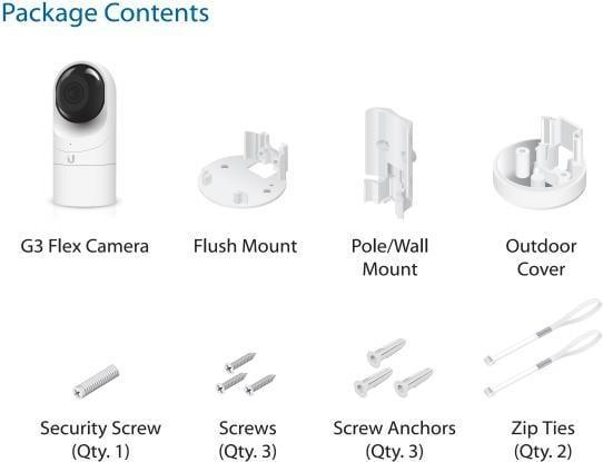 Actual product image Ubiquiti UniFi Video G3-Flex (1920 x 1080 Pixels)