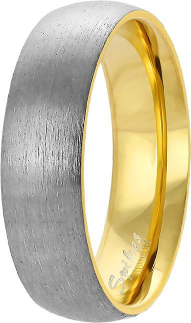 Immagine prodotto Star Piercing Anello placcato oro e spazzolato (senza ottone, Titanio)