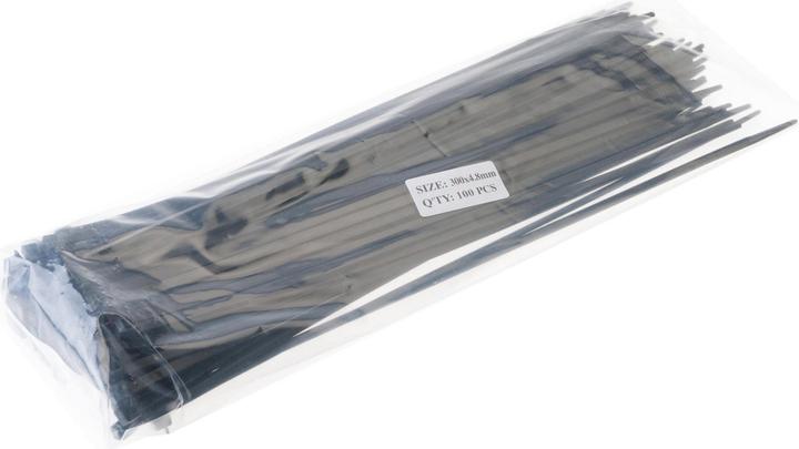 Produktbild VR-Technics Kabelbinder lösbar 300 X 4.8, 100 Stück (Kunststoffkabelbinder, 300 mm, 100 Stk.)