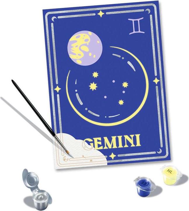 Immagine prodotto Ravensburger CreArt - Pittura per numeri 23742 - Segno zodiacale: Gemelli, segno zodiacale Gemelli - dal 14
