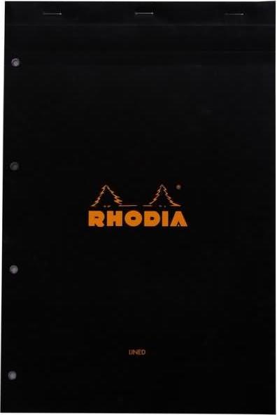 Actual product image Rhodia Blocks stapled 80g Basics (A4+, Lined)