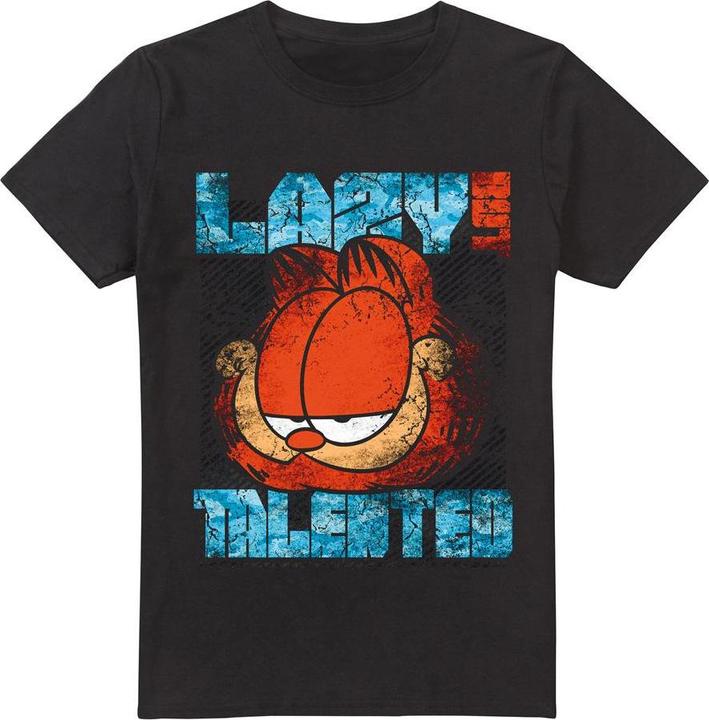 Immagine prodotto Garfield Lazy But Talented Maglietta Effetto invecchiato Uomo (3XL)