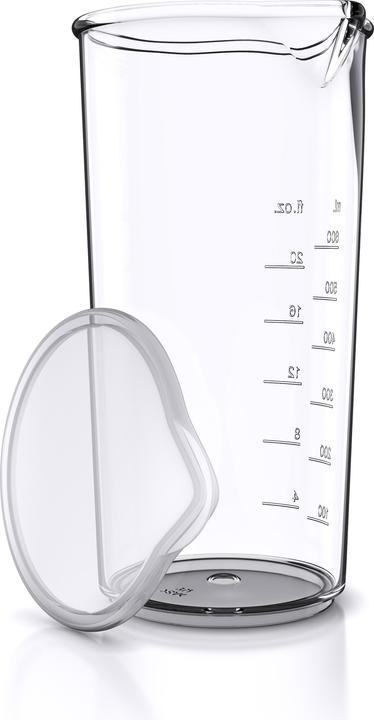 Produktbild Arendo Messbecher Kunststoff 600ml, ideal für elektrische Handmixer und Handrührer, Trinkbecher, 20 Unzen (600 ml)