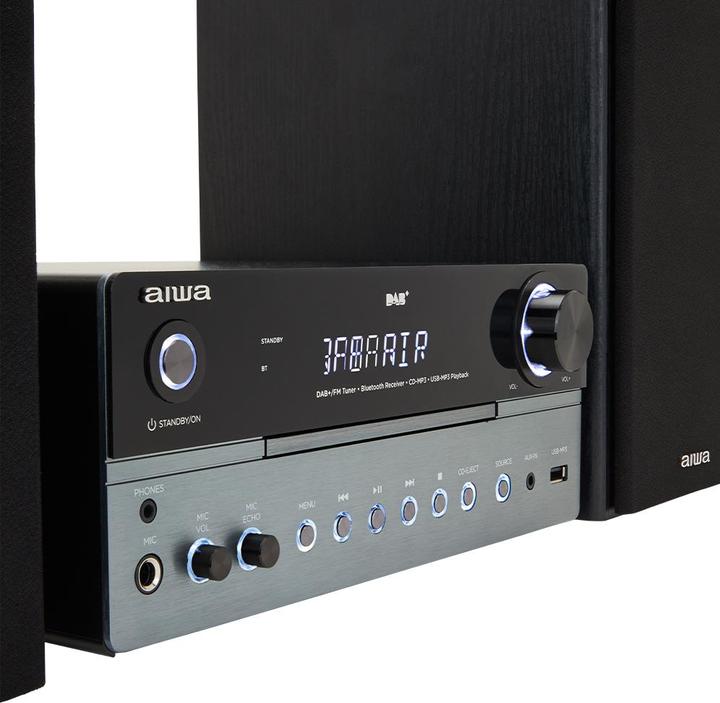 Actual product image Aiwa MSBTU-700 mikrojärjestelmä, hopea (Bluetooth, CD player, 1x 25 W)