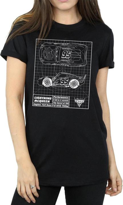 Produktbild Disney Cars Lightning McQueen Blueprint TShirt (XXL)