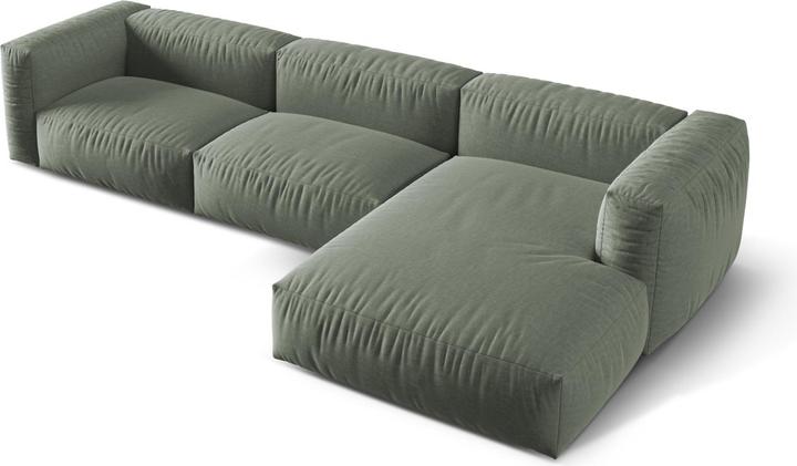 Image du produit Micadoni Canapé D'Angle Droit Modulaire, "Martina", 3 Places, 332x176x75 Fabriqué en Europe (Canapé d'angle)