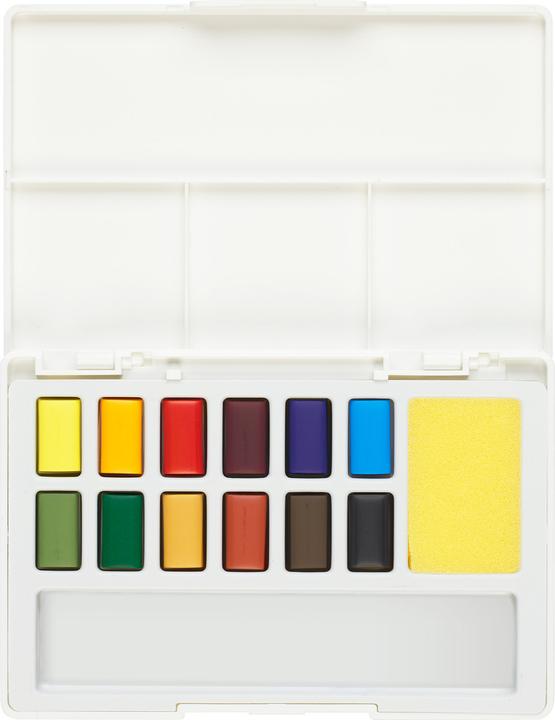 Actual product image Faber-Castell Demi godets Aquarelle boîte x12 (Multicoloured, 144 ml)