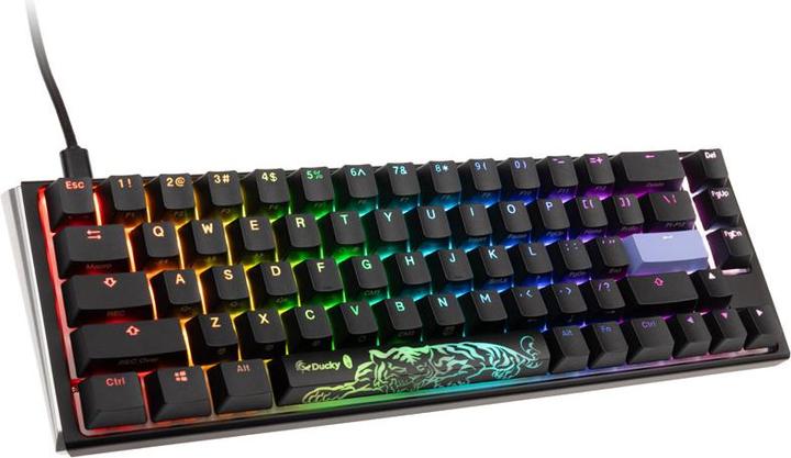 Produktbild Ducky One 3 Classic Black/White SF Gaming Tastatur, RGB LED - MX-Brown (US) (US, Kabelgebunden)