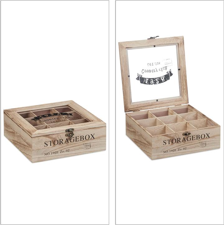 Immagine prodotto Relaxdays Scatola porta-tè-e-tisane