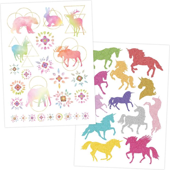 Produktbild Papierdrachen Metallic Tattoo Set