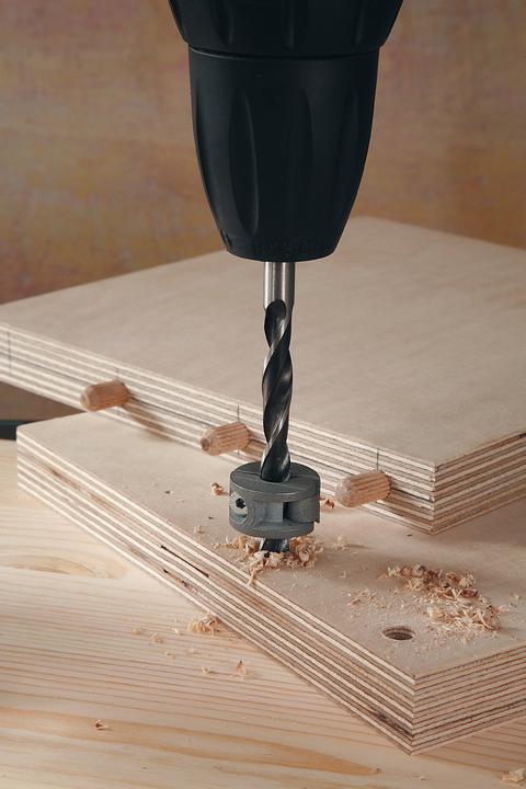 Image du produit wolfcraft wolfcraft 1 Univ.-Tiefenstopp-Set 3-tlg. ø6,8,10mm (6, 8, 10 mm)