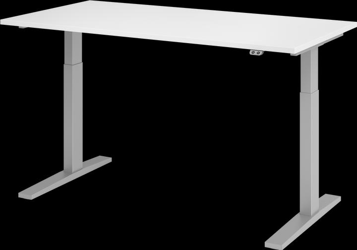 Produktbild Hammerbacher UPLINER-K-Schreibtisch, elek. verstellb,700-1200mm, BxT 1600x800mm, weiss (1600 x 800 x 700 mm)