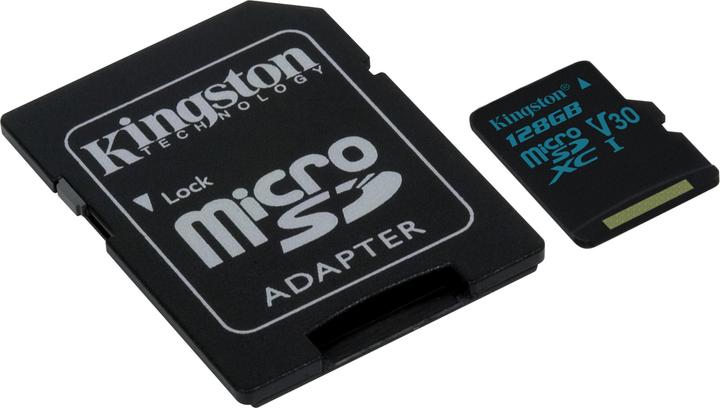 Produktbild Kingston Canvas Go (128 GB, microSDXC, U3, UHS-I)